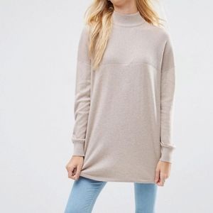 ASOS Tunic With High Neck In Cashmere Mix